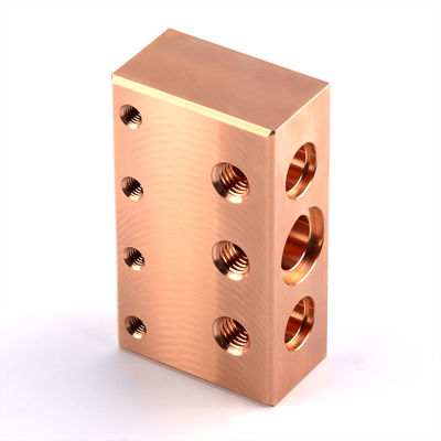 การแปรรูปทองแดง บล็อควาล์วไฮดรอลิก CNC Milling สแตนเลส บล็อกไฮดรอลิก